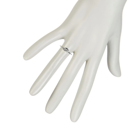 NWOT STERLING FOREVER Sterling Silver Thin Love 3 set ring Knot Ring - Picture 8 of 15